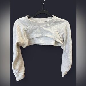 NIA Gray Cropped Sweatshirt